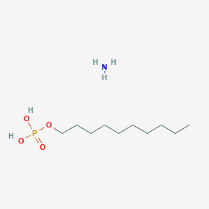 molecular formula C10H26NO4P B1659437 Phosphoric acid, monodecyl ester, monoammonium salt CAS No. 65138-73-0