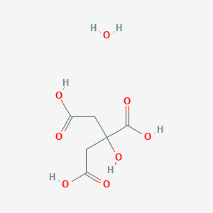 molecular formula C6H8O7.H2O<br>HOOCCH2C(OH)(COOH)CH2COOH.H2O<br>C6H10O8 B165947 柠檬酸一水合物 CAS No. 5949-29-1
