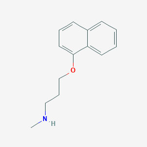 molecular formula C14H17NO B1659472 N-methyl-3-naphthalen-1-yloxypropan-1-amine CAS No. 653573-30-9