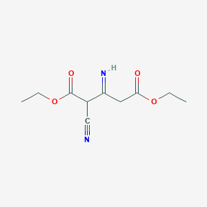 molecular formula C10H14N2O4 B1659502 Diethyl 2-cyano-3-iminopentanedioate CAS No. 65523-05-9