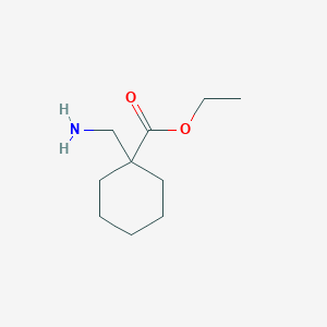 molecular formula C10H19NO2 B165956 Ethyl 1-(aminomethyl)cyclohexane-1-carboxylate CAS No. 137864-55-2