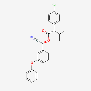 molecular formula C25H22ClNO3 B1659609 Fenvalerate beta CAS No. 66267-77-4