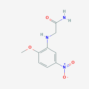 molecular formula C9H11N3O4 B1659634 N~2~-(2-Methoxy-5-nitrophenyl)glycinamide CAS No. 66422-90-0