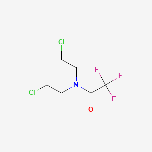 molecular formula C6H8Cl2F3NO B1659648 N,N-Bis(2-chloroethyl)-2,2,2-trifluoroacetamide CAS No. 667-82-3