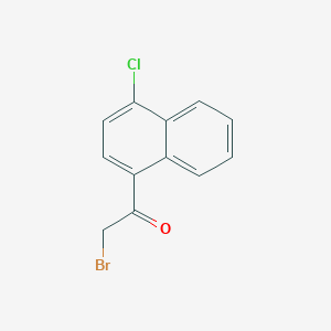 molecular formula C12H8BrClO B1659652 2-bromo-1-(4-chloronaphthalen-1-yl)ethanone CAS No. 66728-55-0