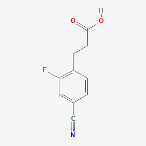 B1659662 3-(4-Cyano-2-fluorophenyl)propanoic acid CAS No. 669002-89-5