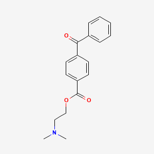 molecular formula C18H19NO3 B1659671 2-(Dimethylamino)ethyl 4-benzoylbenzoate CAS No. 67055-72-5