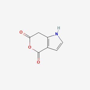 molecular formula C7H5NO3 B1659709 1,7-Dihydropyrano[4,3-b]pyrrole-4,6-dione CAS No. 67411-05-6