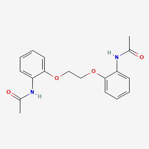 molecular formula C18H20N2O4 B1659720 N-[2-[2-(2-acetamidophenoxy)ethoxy]phenyl]acetamide CAS No. 67499-49-4