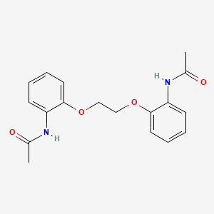 N-[2-[2-(2-acetamidophenoxy)ethoxy]phenyl]acetamide