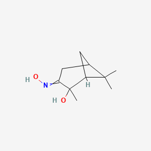 molecular formula C10H17NO2 B1659724 Bicyclo[3.1.1]heptan-3-one, 2-hydroxy-2,6,6-trimethyl-, oxime CAS No. 67553-41-7