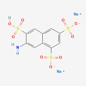 molecular formula C10H7NNa2O9S3 B1659730 1,3,6-Naphthalenetrisulfonic acid, 7-amino-, disodium salt CAS No. 67602-72-6