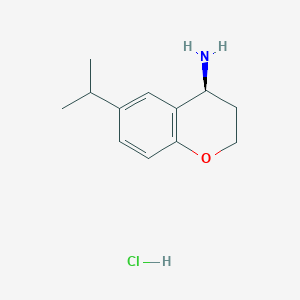 molecular formula C12H18ClNO B1659731 (S)-6-Isopropylchroman-4-amine hcl CAS No. 676134-25-1