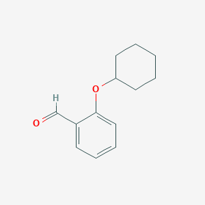 molecular formula C13H16O2 B1659744 2-(Cyclohexyloxy)benzaldehyde CAS No. 67698-65-1
