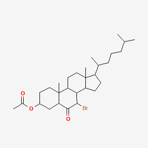 7-Bromo-6-oxocholestan-3-yl acetate