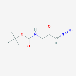 molecular formula C8H13N3O3 B1659762 Carbamic acid, (3-diazo-2-oxopropyl)-, 1,1-dimethylethyl ester CAS No. 67865-69-4