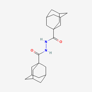 molecular formula C22H32N2O2 B1659763 N'-(adamantane-1-carbonyl)adamantane-1-carbohydrazide CAS No. 67889-03-6