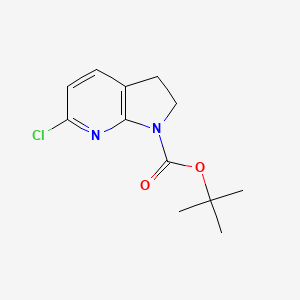 tert-butyl 6-chloro-1H,2H,3H-pyrrolo[2,3-b]pyridine-1-carboxylate