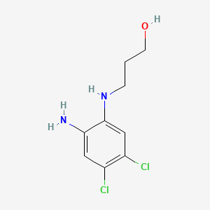 1-Propanol, 3-[(2-amino-4,5-dichlorophenyl)amino]-