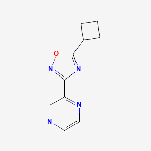 2-(5-Cyclobutyl-1,2,4-oxadiazol-3-yl)pyrazine