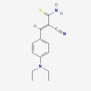 (E)-2-cyano-3-[4-(diethylamino)phenyl]prop-2-enethioamide
