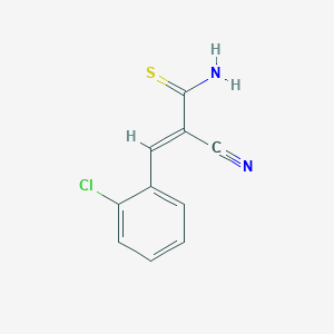 (E)-3-(2-chlorophenyl)-2-cyanoprop-2-enethioamide
