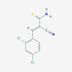 molecular formula C10H6Cl2N2S B1659782 (E)-2-cyano-3-(2,4-dichlorophenyl)prop-2-enethioamide CAS No. 68029-43-6