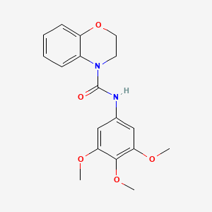 4H-1,4-Benzoxazine-4-carboxamide, 2,3-dihydro-N-(3,4,5-trimethoxyphenyl)-