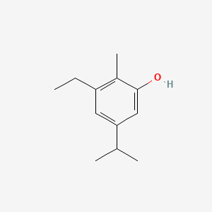 molecular formula C12H18O B1659792 3-ethyl-5-isopropyl-2-methylphenol CAS No. 68084-51-5