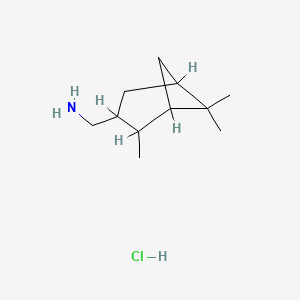 molecular formula C11H22ClN B1659794 3-Aminomethylpinane, hydrochloride CAS No. 68092-54-6