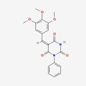 1-phenyl-5-(3,4,5-trimethoxybenzylidene)-2,4,6(1H,3H,5H)-pyrimidinetrione