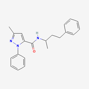 5-methyl-2-phenyl-N-(4-phenylbutan-2-yl)pyrazole-3-carboxamide