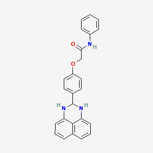 2-[4-(2,3-dihydro-1H-perimidin-2-yl)phenoxy]-N-phenylacetamide