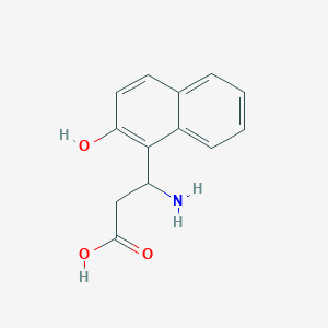 molecular formula C13H13NO3 B1659817 3-Amino-3-(2-hydroxynaphthalen-1-YL)propanoic acid CAS No. 682803-52-7