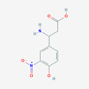 3-Amino-3-(4-hydroxy-3-nitrophenyl)propanoic acid
