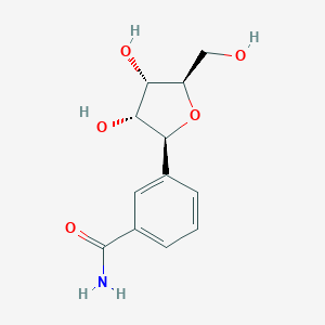 molecular formula C12H15NO5 B165982 Benzamide riboside CAS No. 138385-29-2