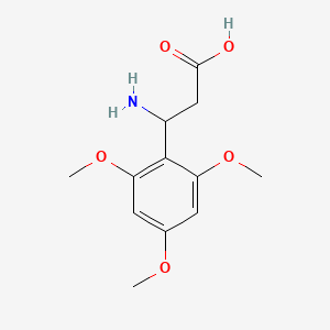 molecular formula C12H17NO5 B1659827 3-AMINO-3-(2,4,6-TRIMETHOXY-PHENYL)-PROPIONIC ACID CAS No. 682804-44-0