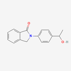 B1659836 1H-Isoindol-1-one, 2,3-dihydro-2-[4-(1-hydroxyethyl)phenyl]- CAS No. 68327-78-6