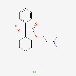 Benzeneacetic acid, alpha-cyclohexyl-alpha-hydroxy-, 2-(dimethylamino)ethyl ester, hydrochloride
