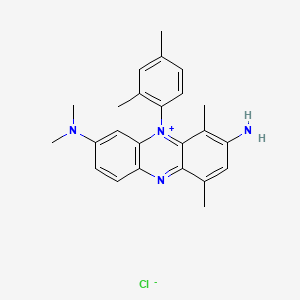 3-Amino-7-(dimethylamino)-5-(2,4-dimethylphenyl)-1,4-dimethylphenazinium chloride