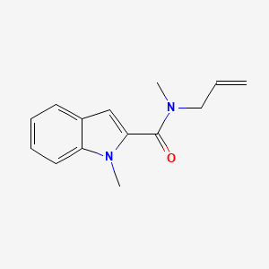 molecular formula C14H16N2O B1659843 1H-Indole-2-carboxamide, N,1-dimethyl-N-2-propenyl- CAS No. 683800-12-6