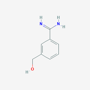 molecular formula C8H10N2O B1659844 3-(Hydroxymethyl)benzene-1-carboximidamide CAS No. 68382-12-7