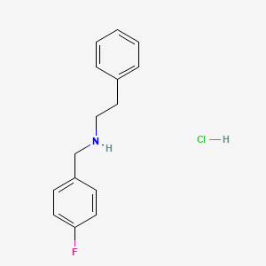 Phenethylamine, N-(p-fluorobenzyl)-, hydrochloride