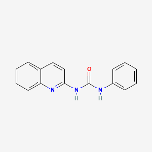 molecular formula C16H13N3O B1659853 Urea, N-phenyl-N'-2-quinolinyl- CAS No. 68435-53-0
