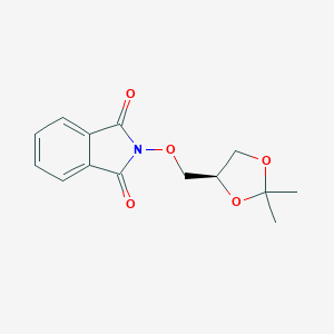molecular formula C14H15NO5 B165986 (R)-2-((2,2-dimethyl-1,3-dioxolan-4-yl)methoxy)isoindoline-1,3-dione CAS No. 131068-35-4