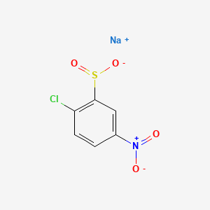 molecular formula C6H4ClNNaO4S B1659878 sodium 2-chloro-5-nitrobenzene-1-sulfinate CAS No. 68683-43-2