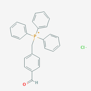 molecular formula C26H22ClOP B165989 Phosphonium, ((4-formylphenyl)methyl)triphenyl-, chloride CAS No. 126618-47-1