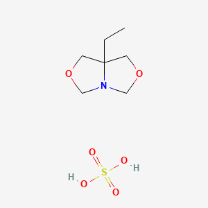 1H,3H,5H-Oxazolo(3,4-c)oxazole, 7a-ethyldihydro-, sulfate (1:1)