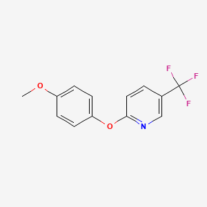 Pyridine, 2-(4-methoxyphenoxy)-5-(trifluoromethyl)-