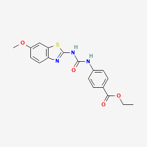 Ethyl 4-{[(6-methoxy-1,3-benzothiazol-2-yl) carbamoyl]amino}benzoate